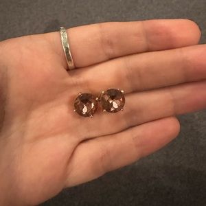 Dusty Pink Stud Earrings